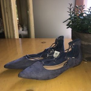 Old Navy Blue Suede Flats
